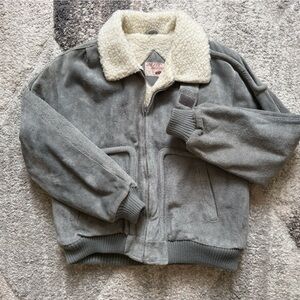 VTG The Fox Collection Suede Shearling jacket - medium/large?